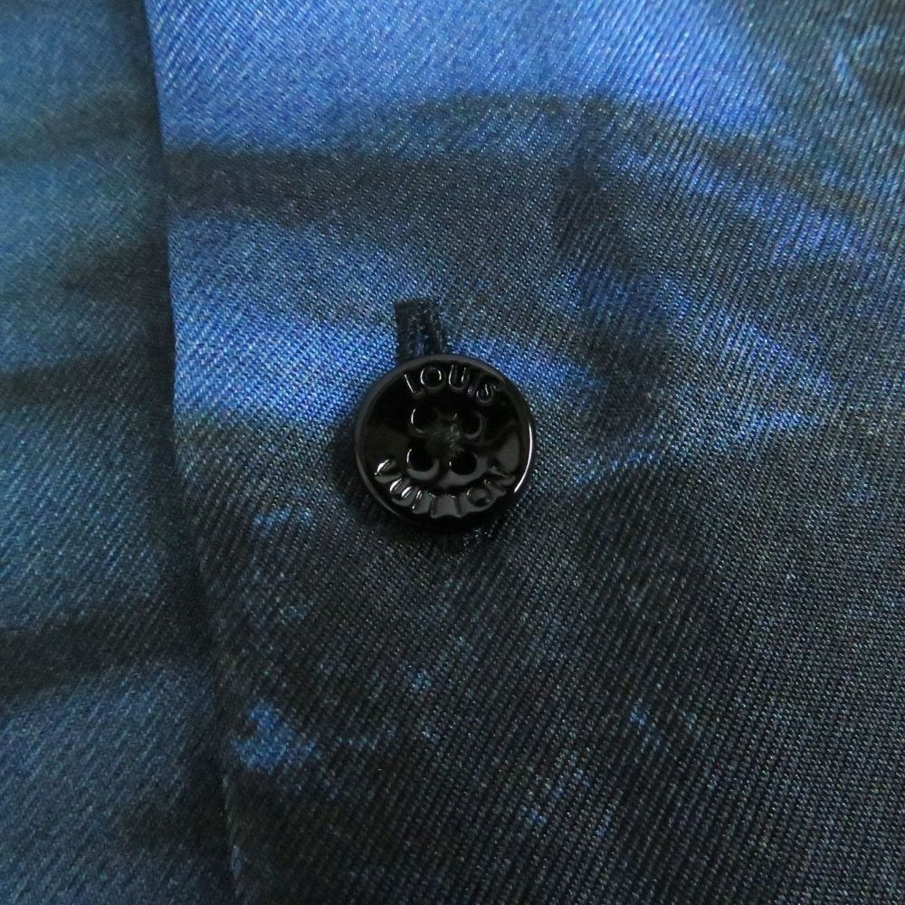Louis Vuitton Louis Vuitton Silk XS Salt Print Shirt Canvas Dress Shirt RM212M - Picture 4 of 10